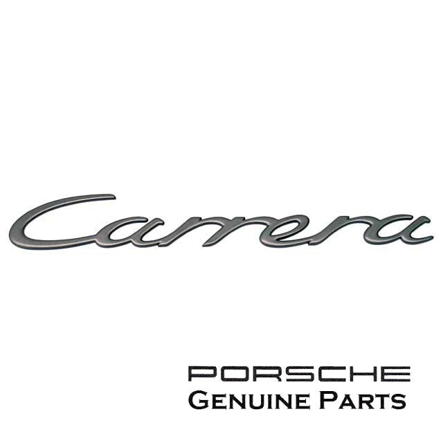 Porsche 911 997 “Carrera” Decklid Emblem (Titanium Finish) Genuine 99755923700