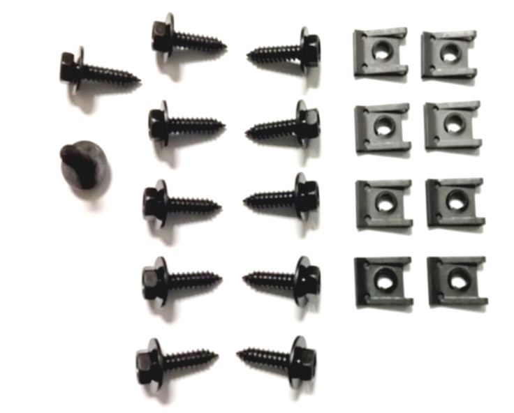 Lower Grille Bracket Mounting Hardware Set 1970-1973 Pontiac Firebird & Trans AM