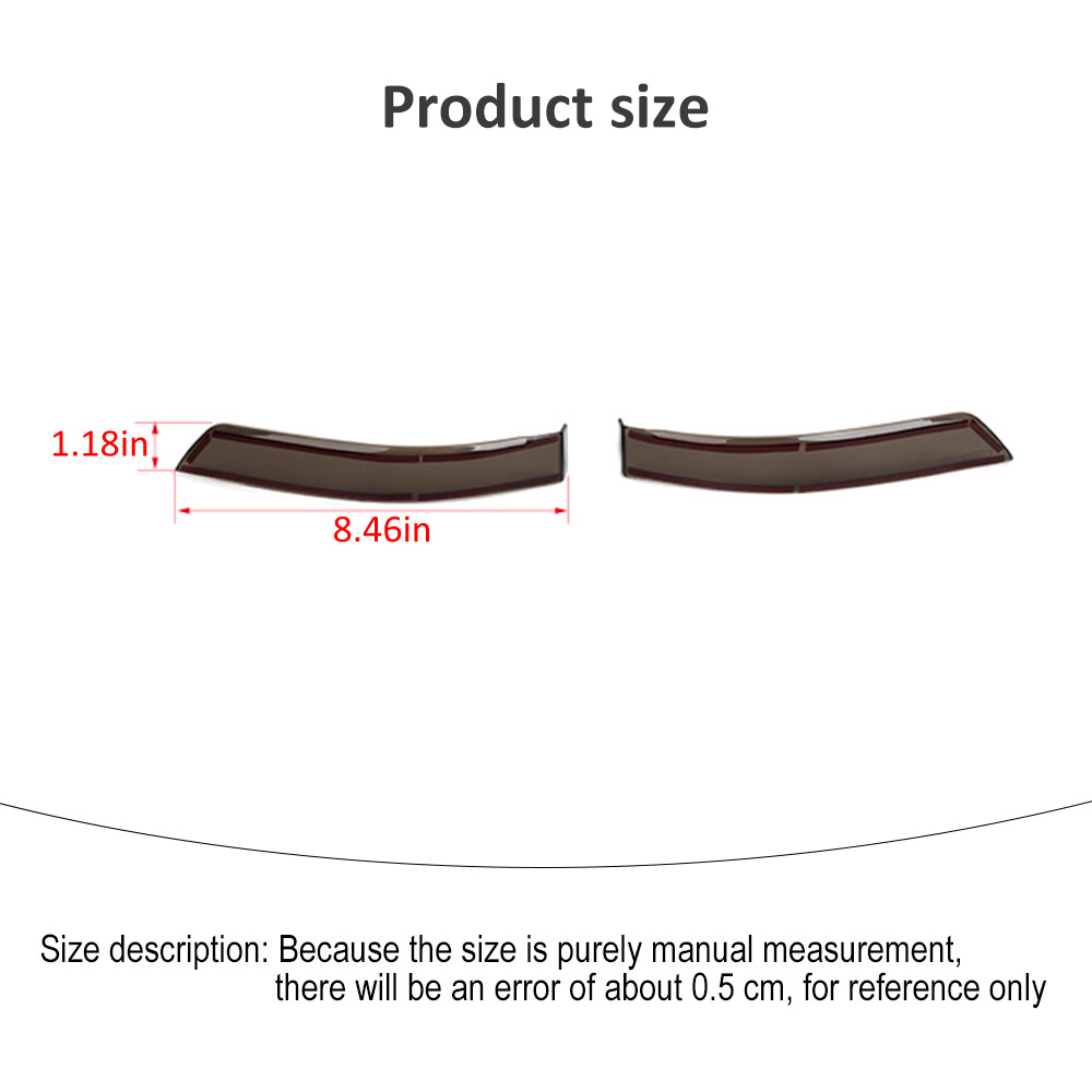 For Ram 1500 2018+ Rearview Mirror Signal Light Accessories Covers Smoked Black