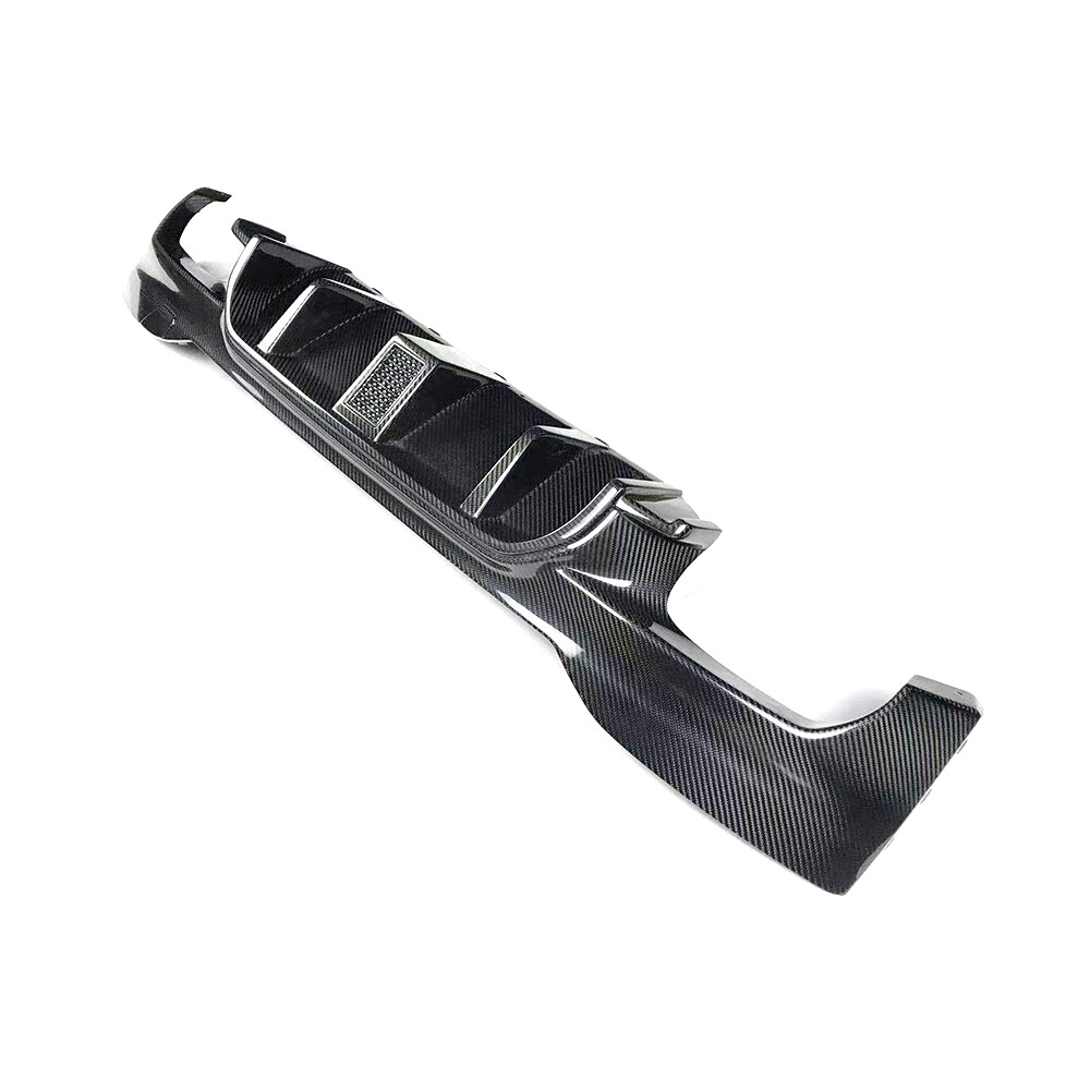 Carbon Fiber Fits BMW 5 Series F90 M5 2017-19 Rear Bumper Diffuser Lip LED
