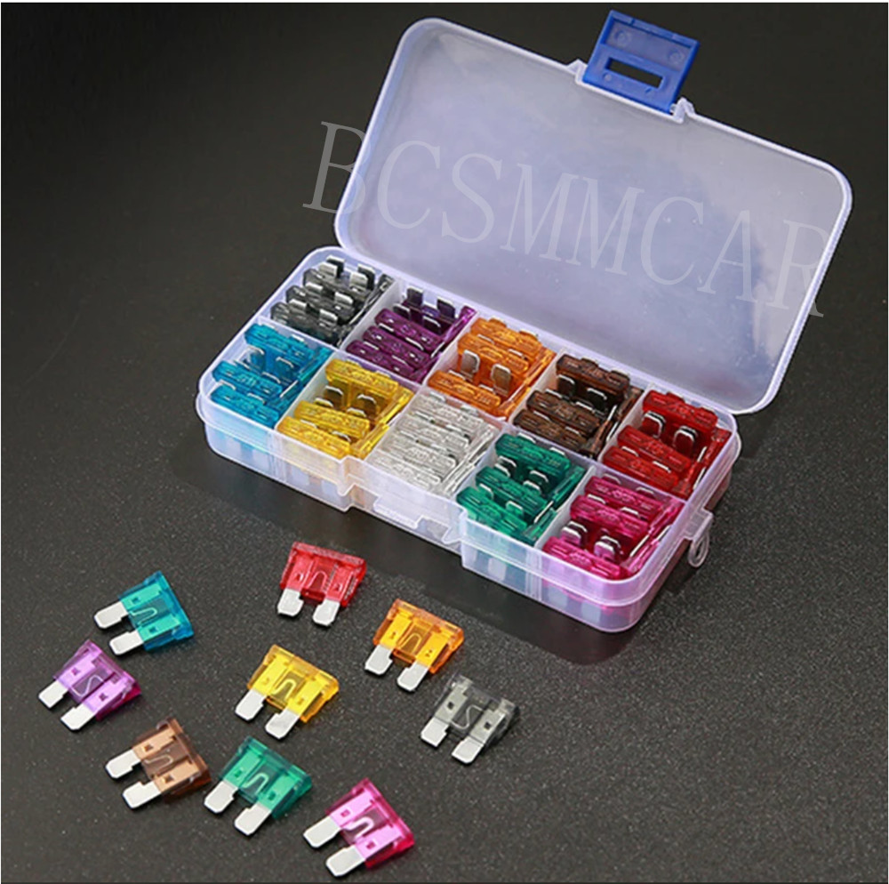 Micro Car Fuse Assortment Assorted Kit Blade Set 50Pcs For Truck Car Accessories