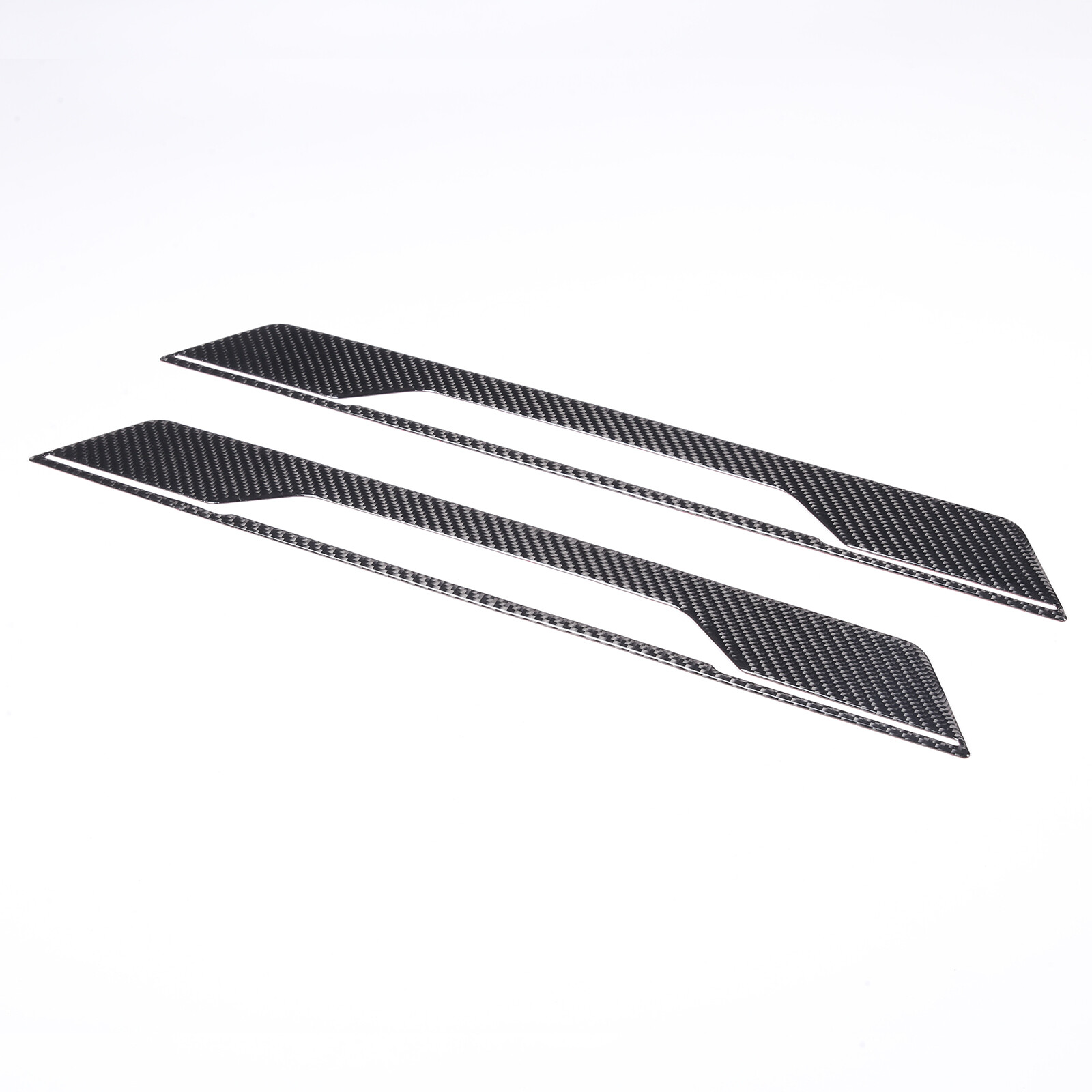 Carbon Fiber Door Sill Protectors Scuff Plate Trim Sticker For Corvette C8 20-23