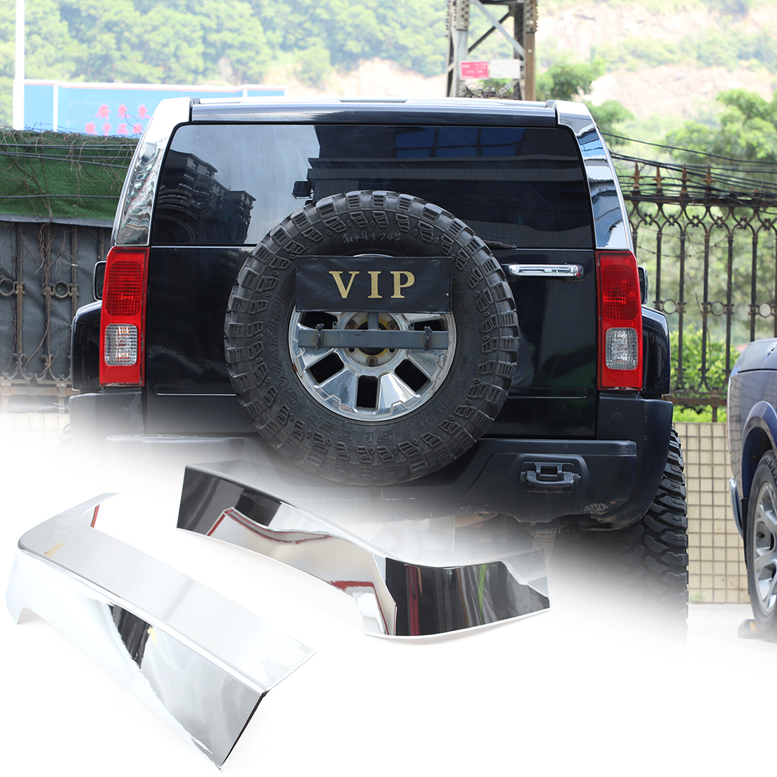 Chrome Silver Window D Pillar Trim Strip Cover For Hummer H3 2005-09 US