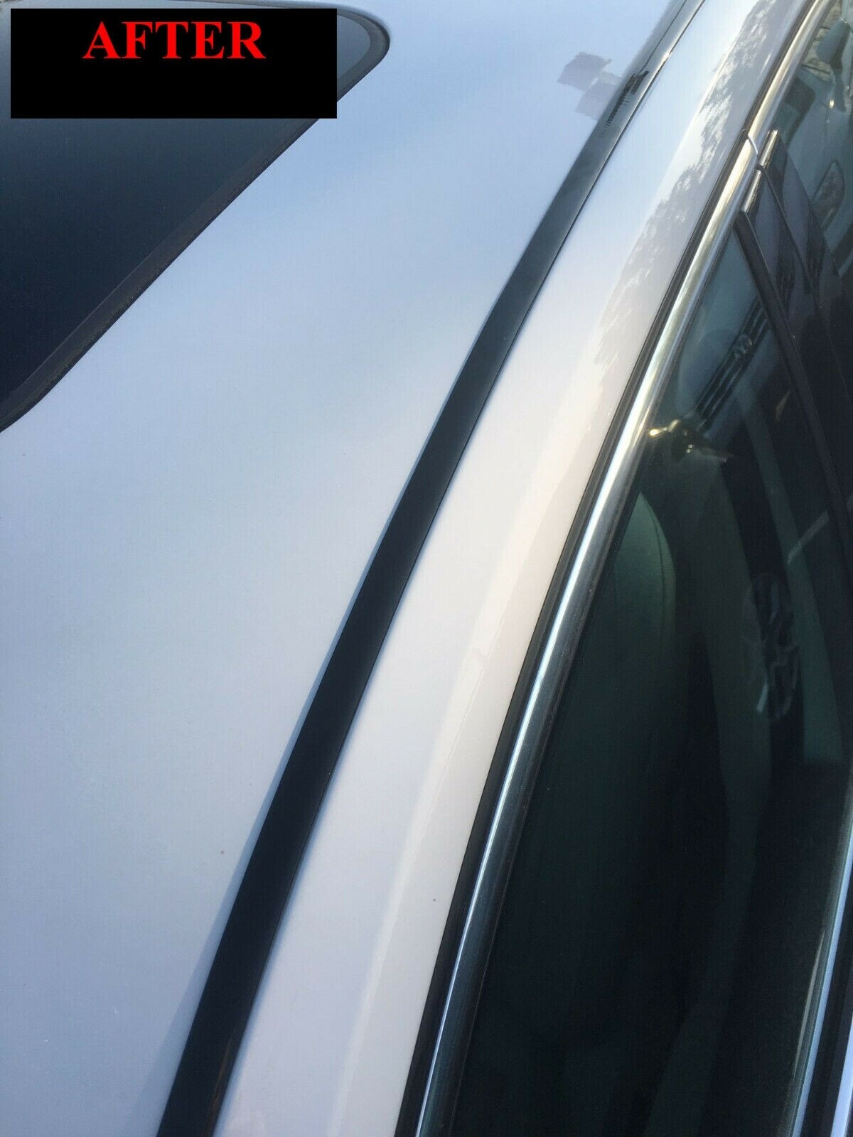 BLACK ROOF TOP TRIM MOLDING FOR 2010-2015 CHEVY CAMARO 2PC WRNTY