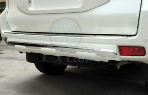 ABS Plate j Pearl White Rear Bumper Guard Cover For Toyota Prado FJ150 2010-17