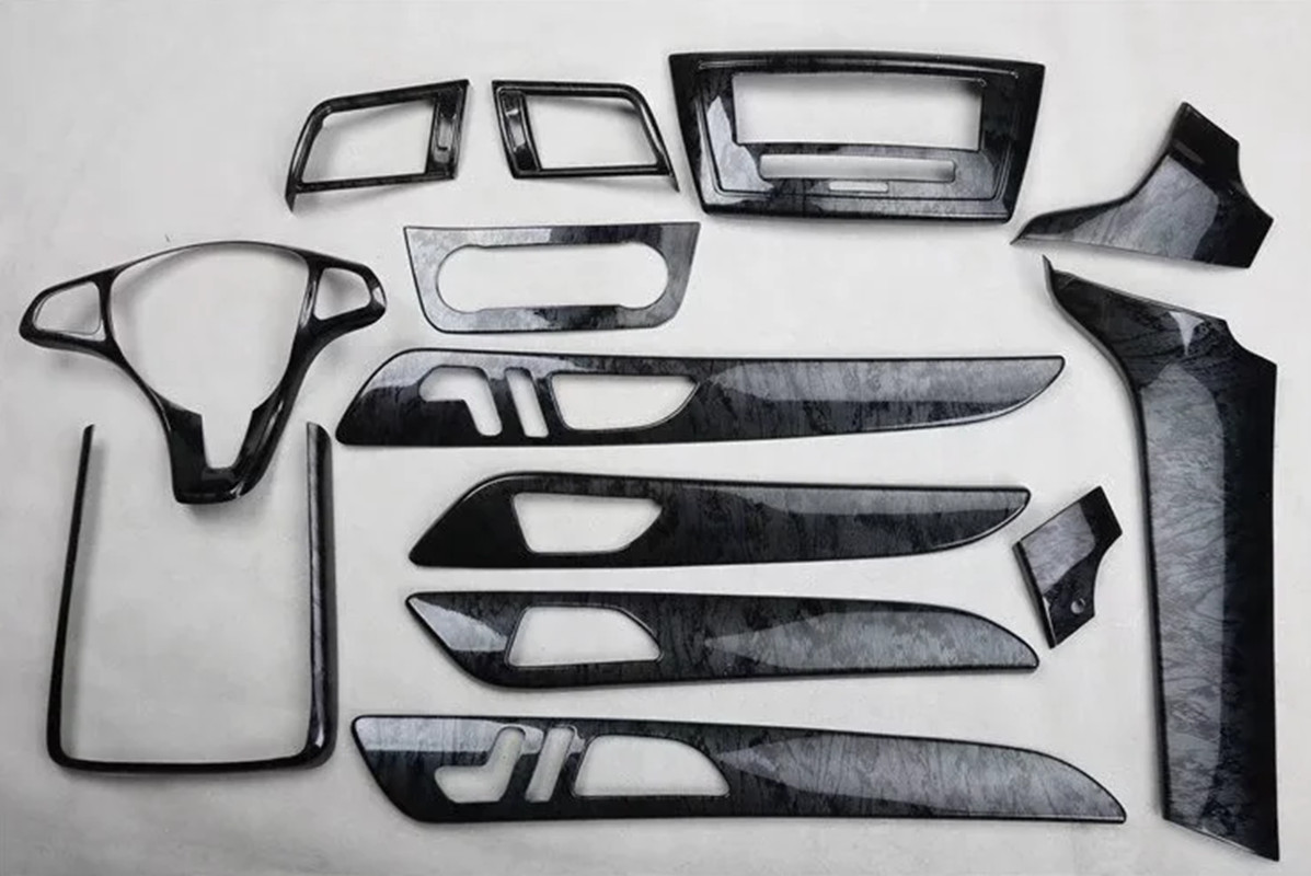For Benz GLE GLS ABS wood grain Dashboard Center Console Interior Full Kit Trim
