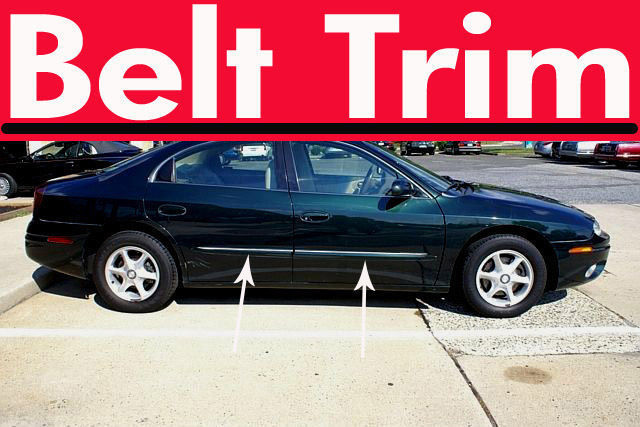 For Oldsmobile AURORA CHROME SIDE BELT TRIM DOOR MOLDING 2001 2002 2003