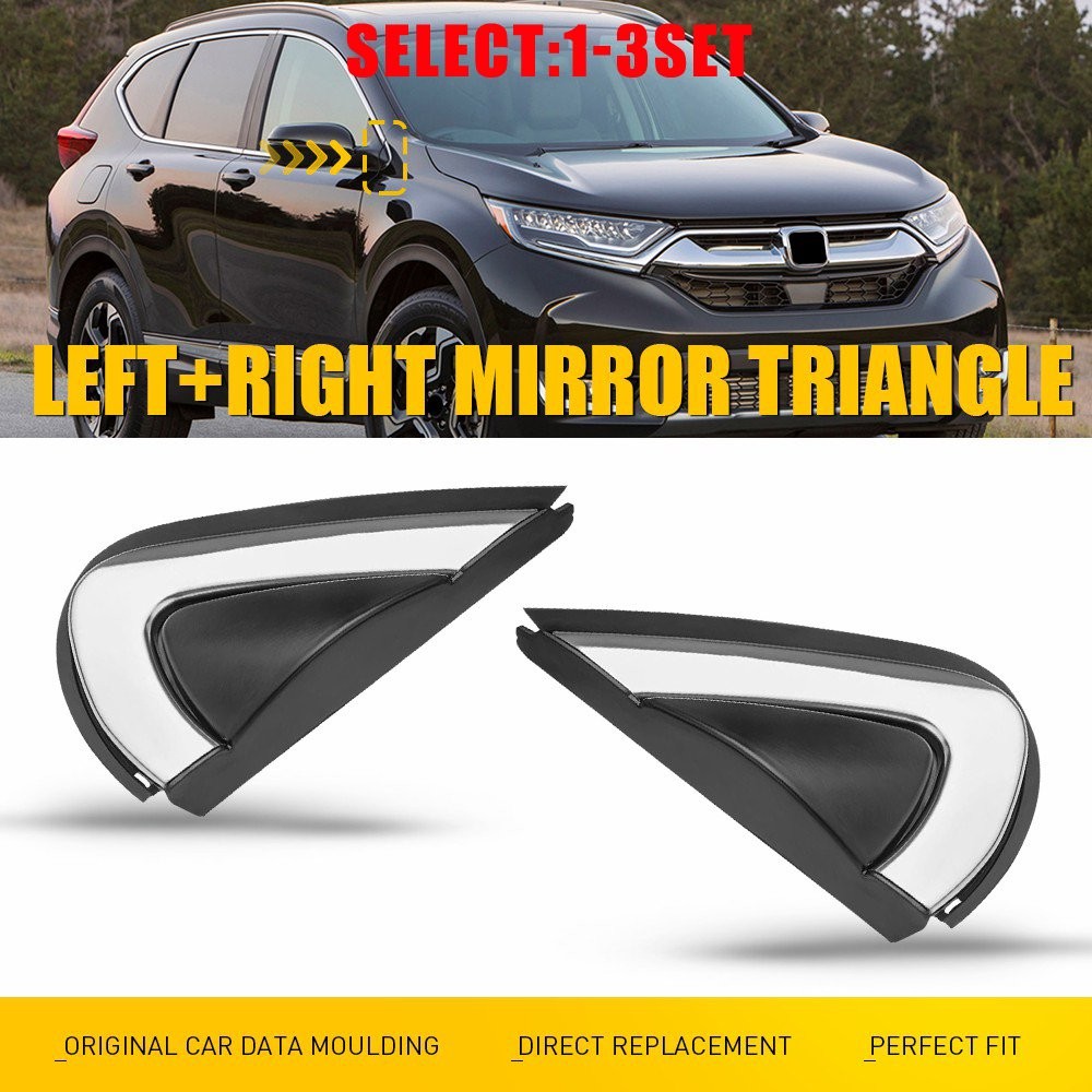 Left & Right Front Window Mirror Corner Triangle Cover Trim For Honda CRV 2-6X