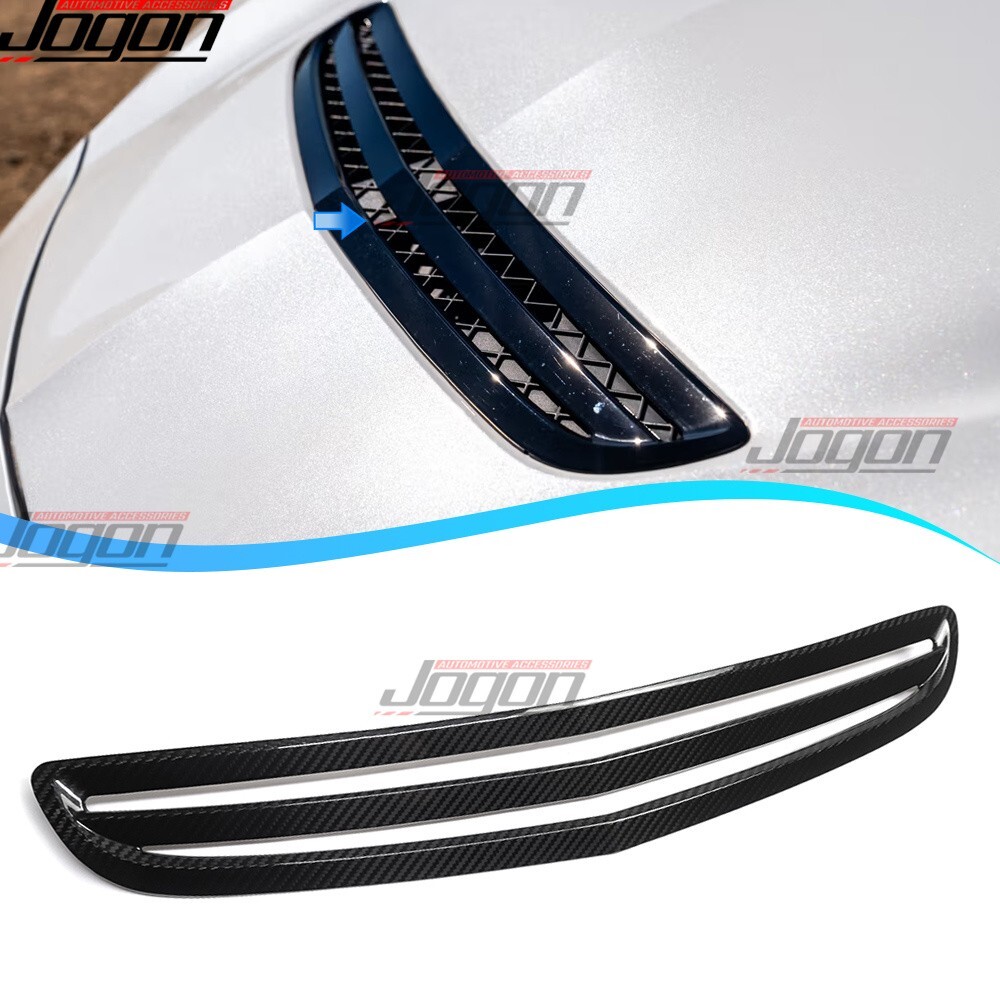 Real Carbon Front Hood Air Flow Vent Trim Scoop For Acura Integra Type S DE5 24+