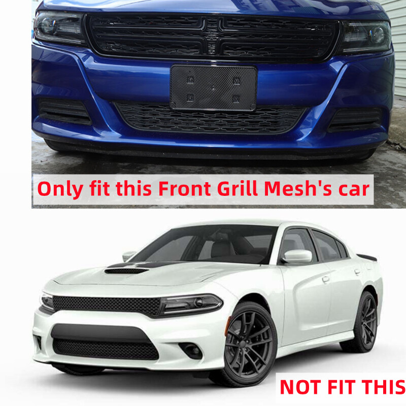 Front Bumper License Plate Bracket Holder Mount Base For Dodge Charger 15+ Black