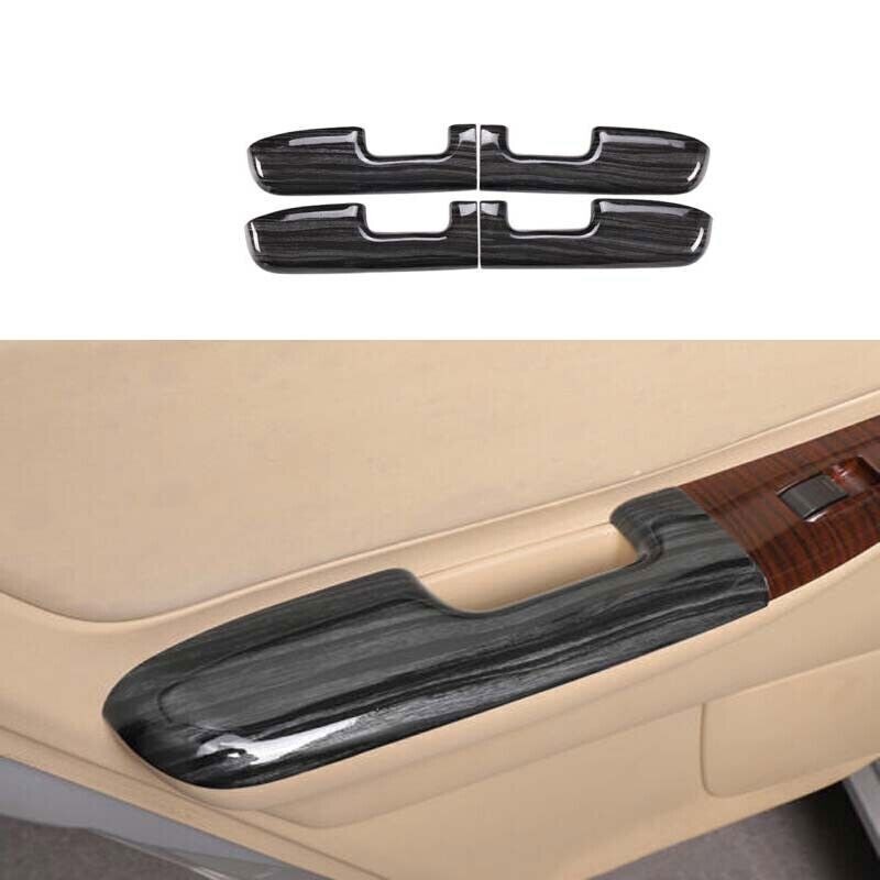 2003-2008 For Toyota Corolla 4pc Black Wood Grain Inner Door Armrest Cover Trim