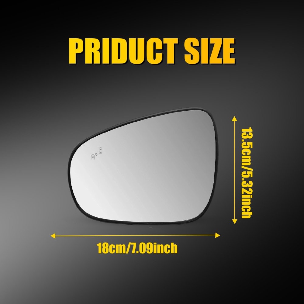 2x Left Right Side Mirror Glass Heated w/ Blind Spot for Lexus GS350 2013-2020