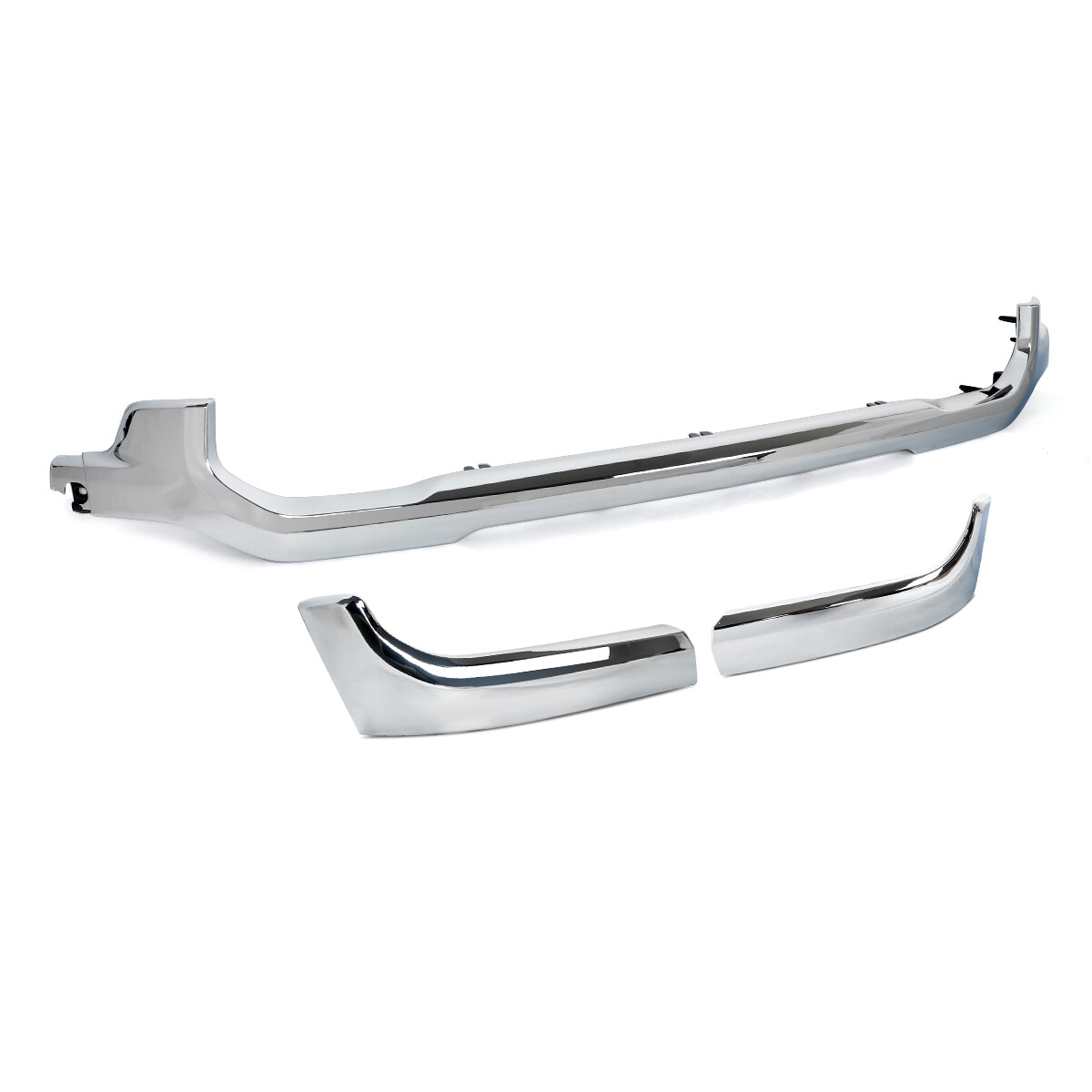Set For 2019-2024 RAM 2500 3500 Front Lower Grille Trim Headlight Molding Chrome