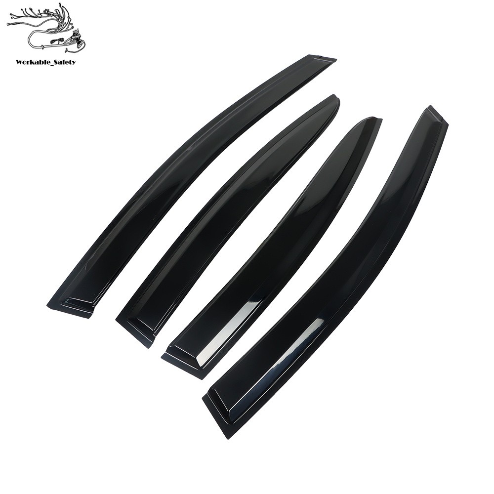 4Pcs Window Visors Rain Guards JDM Style For Subaru WRX STI 2015 2016 2017 2018