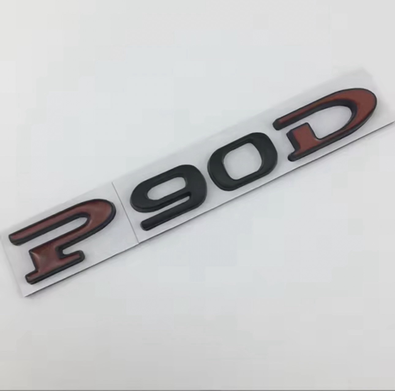 Tesla Rear Liftgate Lid Model P90D Nameplate Logo Badge Emblem Sport Black & Red
