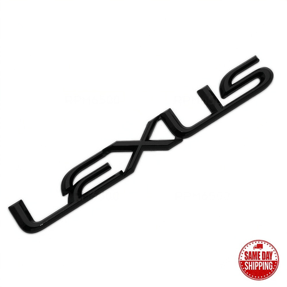 Fits Lexus Trunk Lid Letter Badge 3D Emblem F-Sport Car Decoration Gloss Black