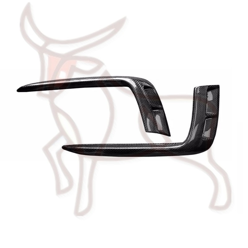 Real Carbon Fiber Fog Lamp Eyebrow Spoiler Trim *For Bentley Bentayga 2017-2020