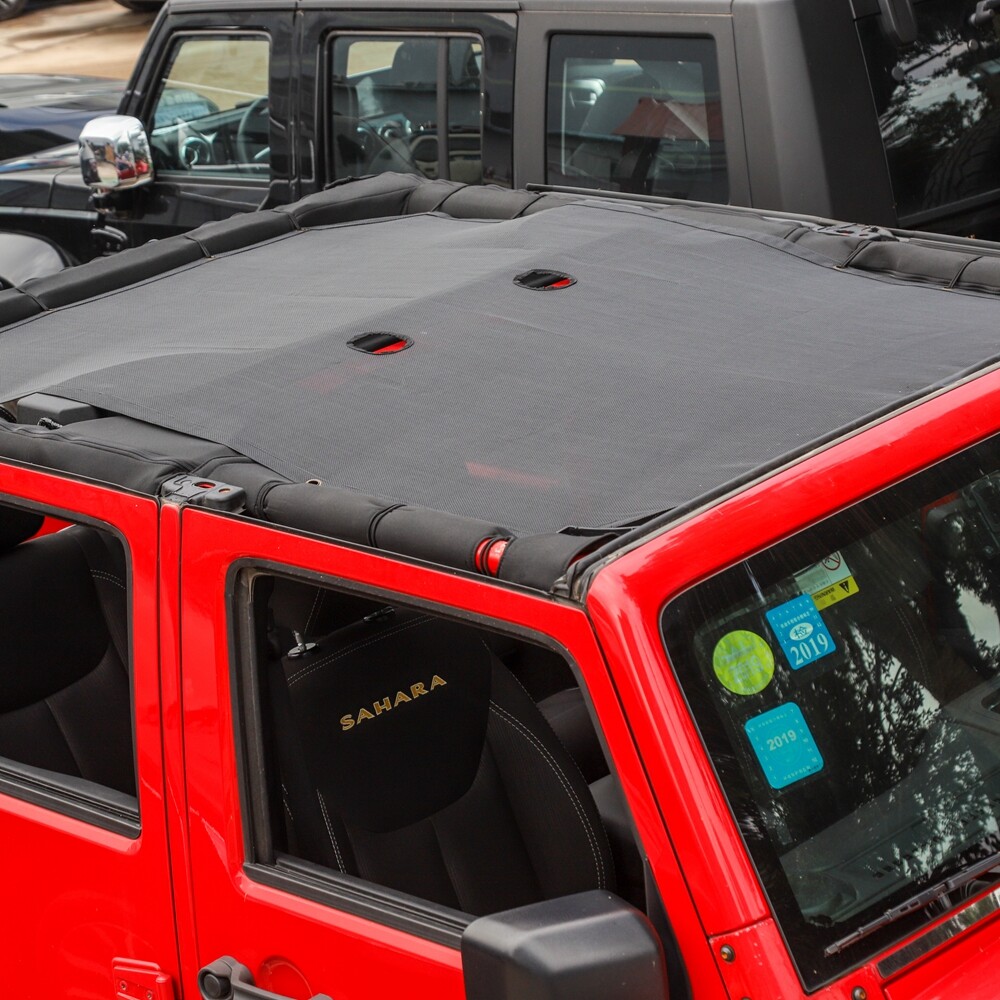 SunShade Bikini Top Cover Provides UV Sun Protection For 2007+ Jeep Wrangler JK