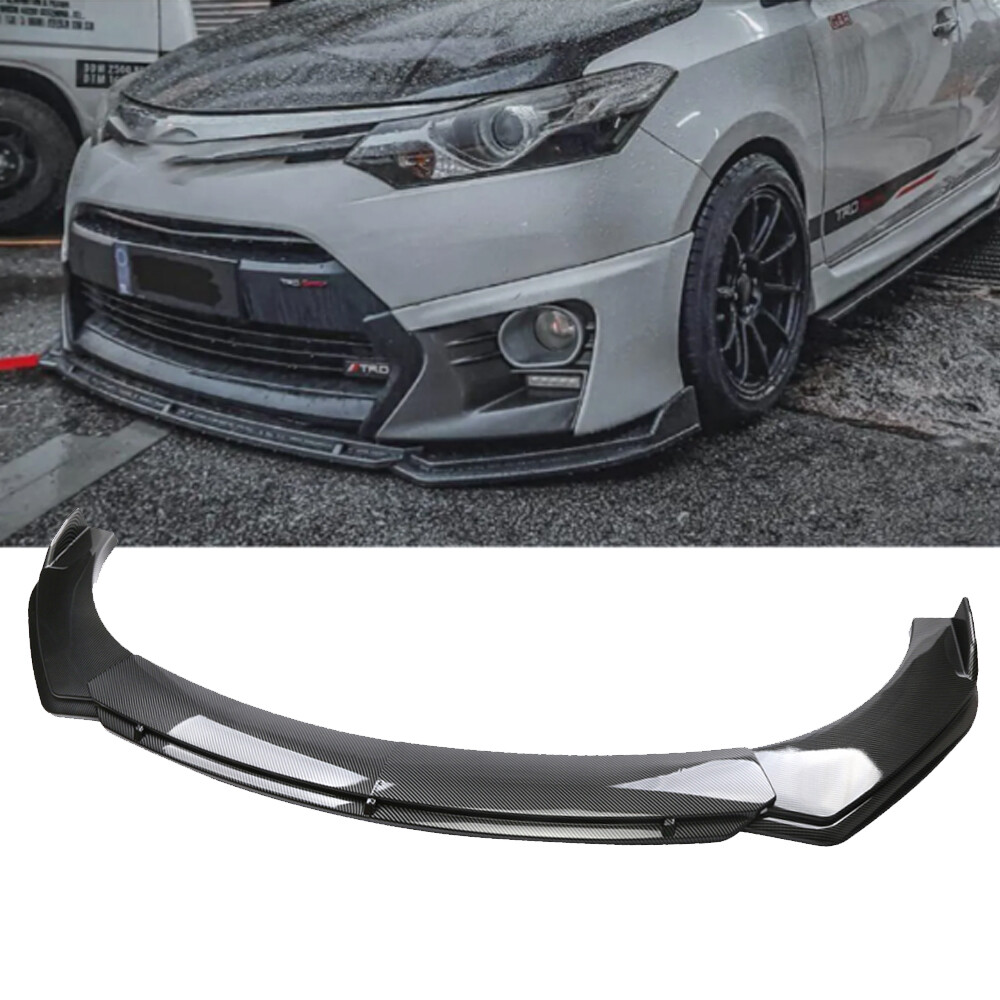 Carbon Fiber Style For Toyota Camry Front Bumper Lip Splitter Spoiler Body Kit
