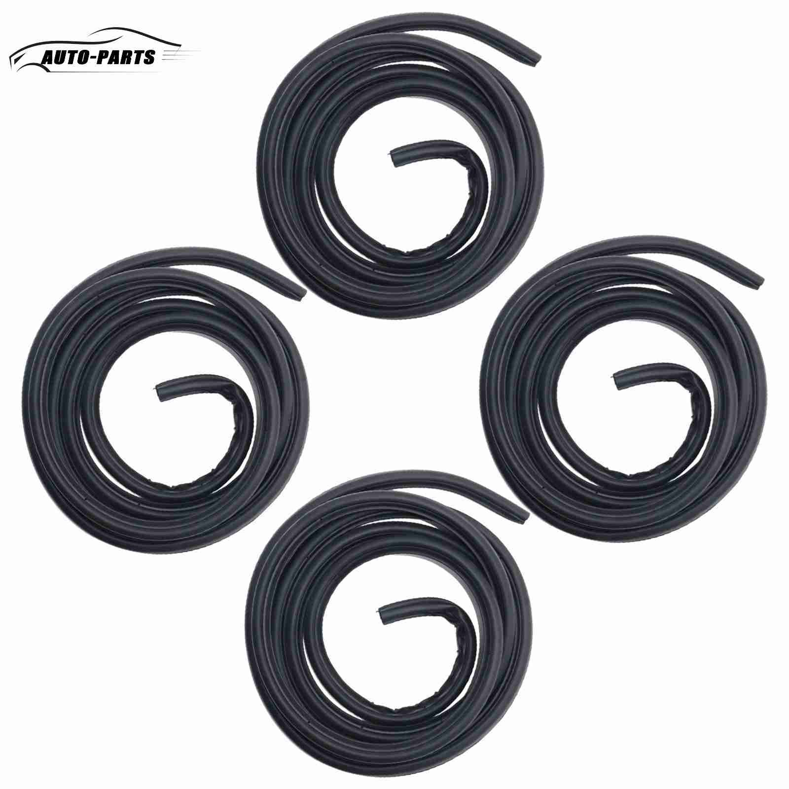 4pcs Front Rear Left Right For 1996-2002 Toyota 4Runner Door Weatherstrip Seal
