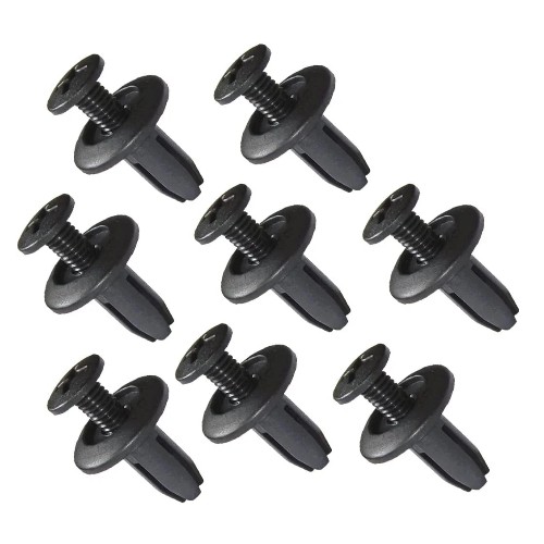 6mm Push-In Trim Fasteners 100Pcs Car Truck Bumper Fender Retainer Clips