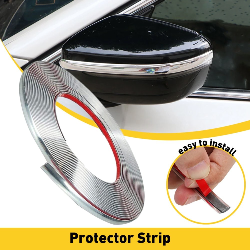 1/2” Chrome Trim Molding Strip Car Door Window Bumper Side Trime Protector EKK