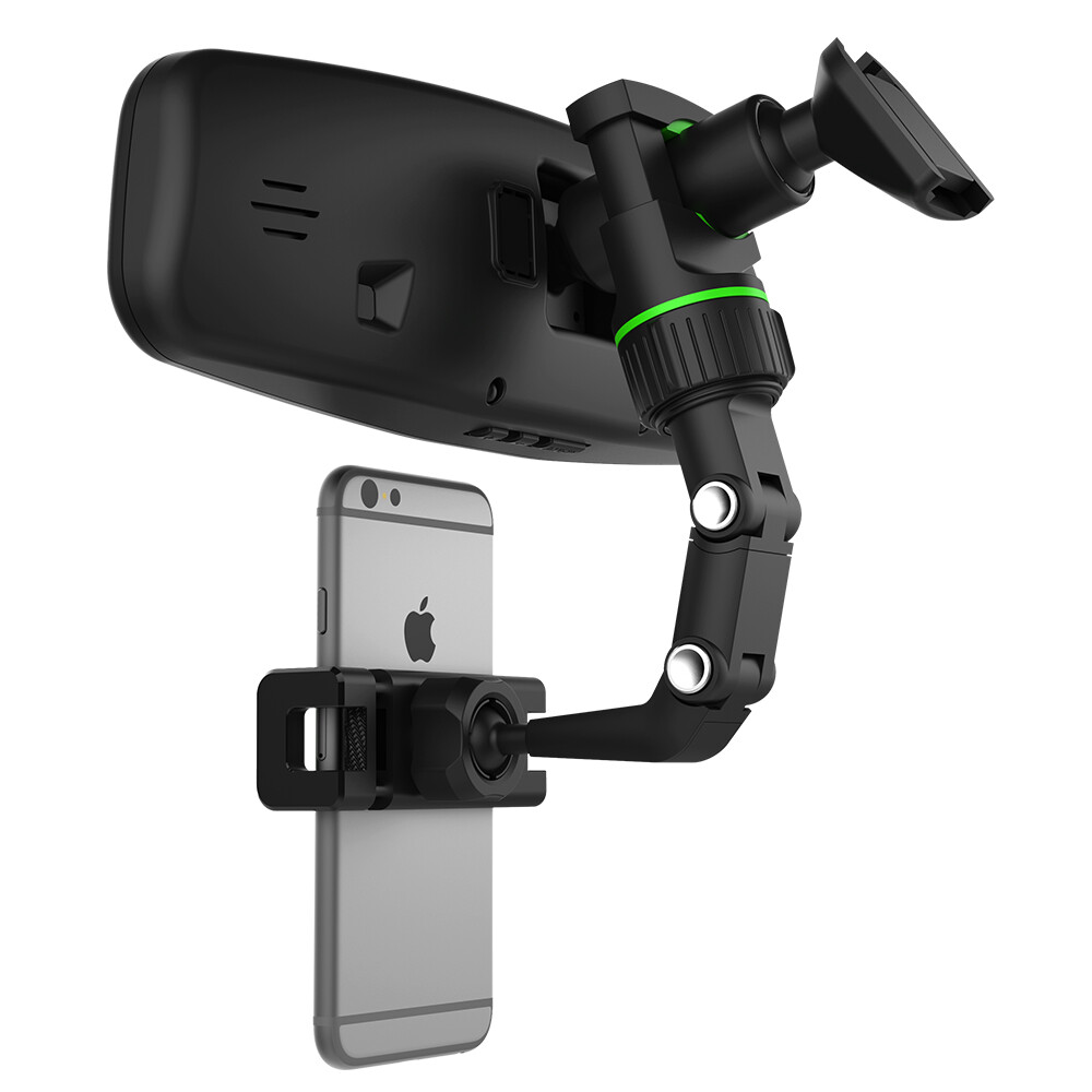 360° Car Rear View Mirror Mount Holder Stand for Apple iPhone Android Phone GPS