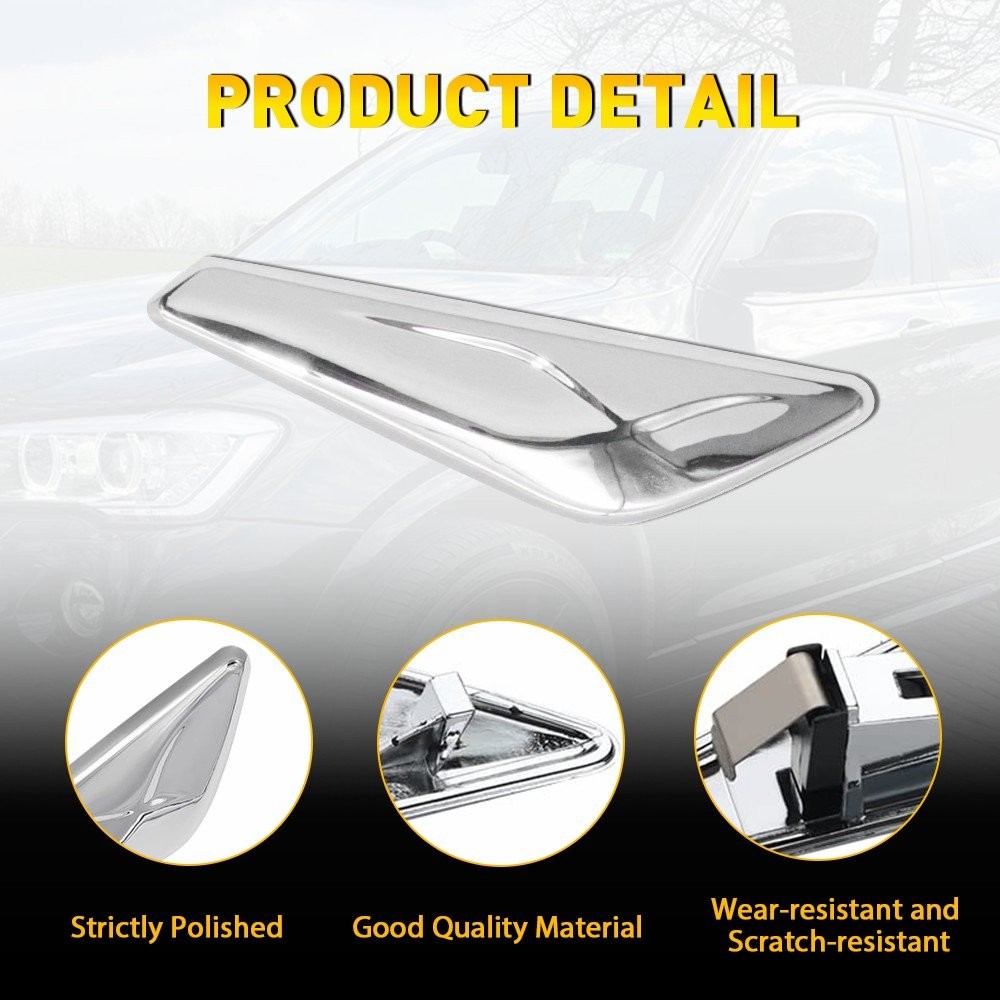 New Fender Trim Finisher Chrome Front Left Right For X4 X3 F25 F26 2015-2017 BMW