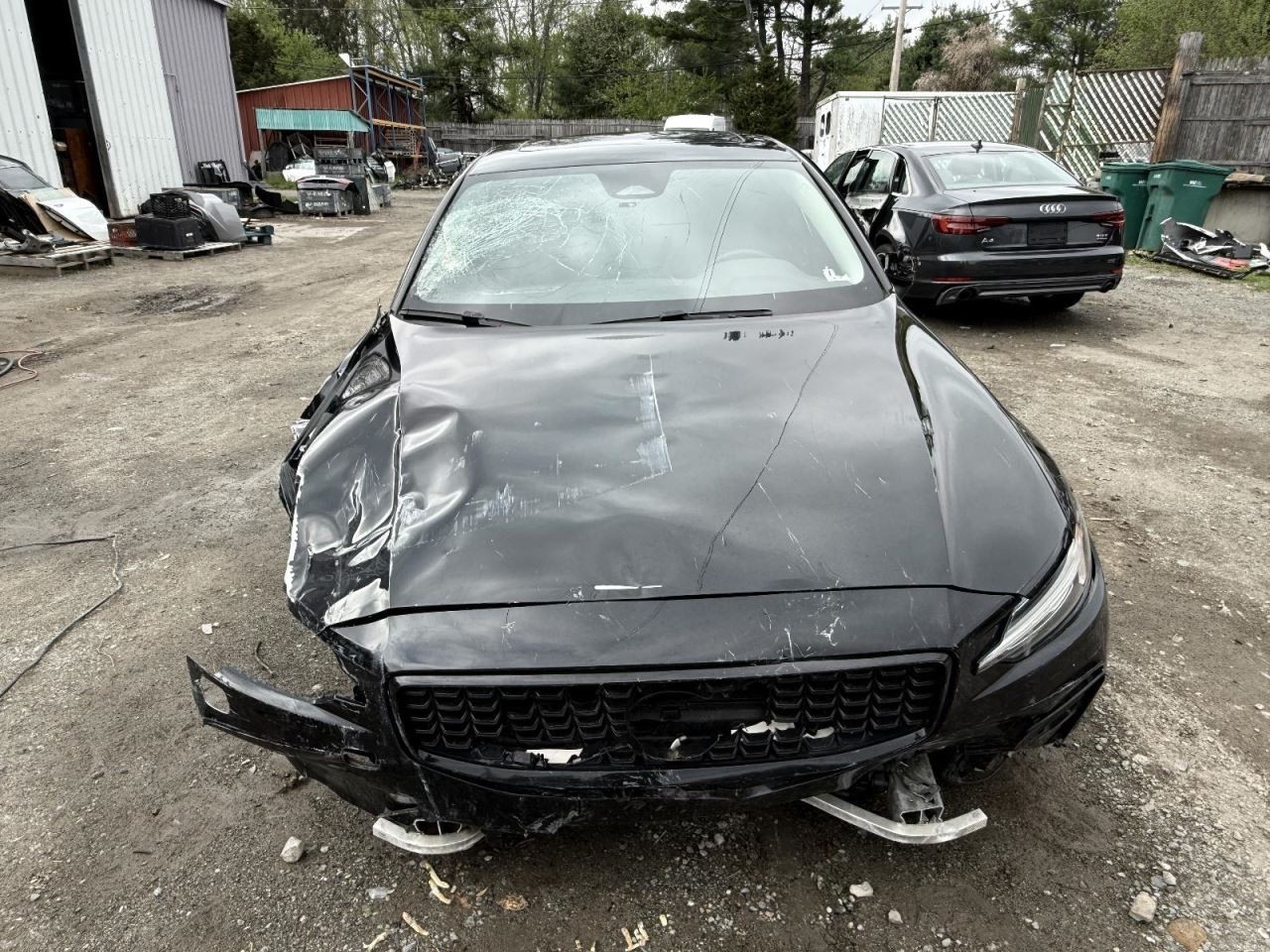 2019-2023 Volvo S60 Right Passenger Side Rocker With Post Black