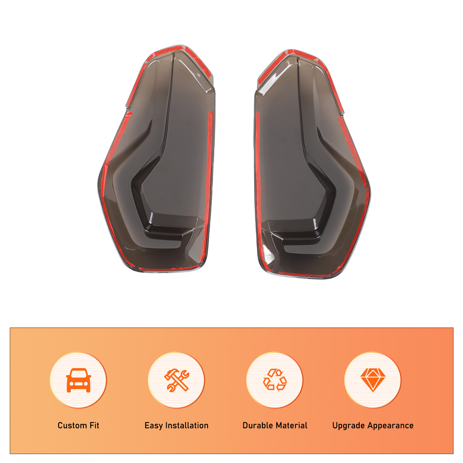 Smoked Tail Light Cover Blackout Lens Fits BMW 2 Series G42 M240i M2 G87 2022-25