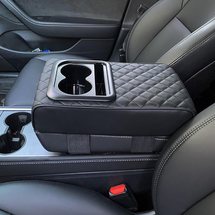 Car Center Console Armrest Cover Cushion Arm Rest Protective Mat Pad Accessories