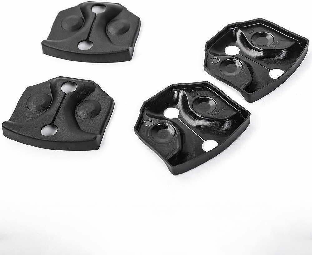 4pc Black Door Lock Cover Buckle Base Decal Overlay Trim For Ford F150 2015-2020