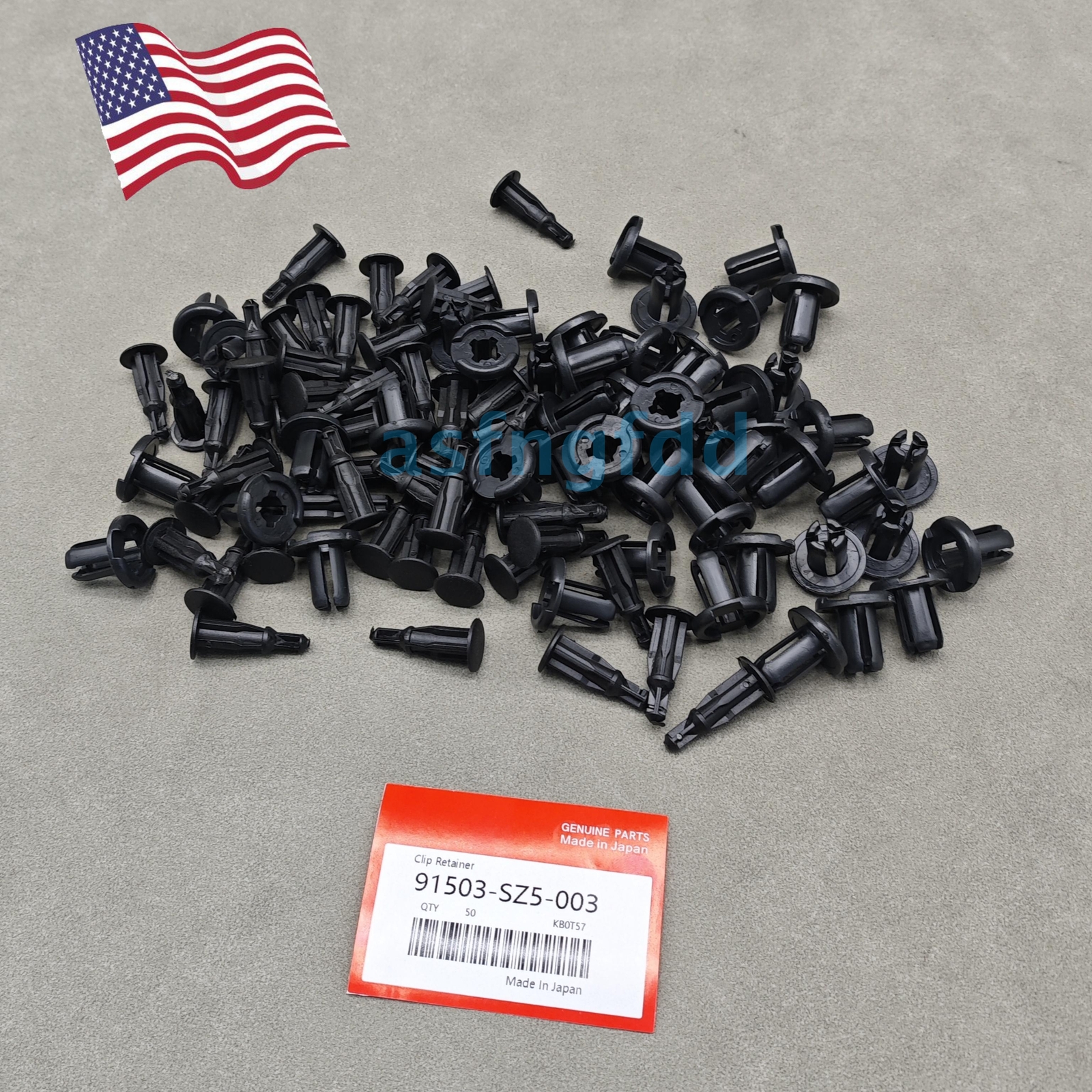 OEM 50X 10mm Clips Bumper Rivets Retainer Fastener Hood Fender For Honda New