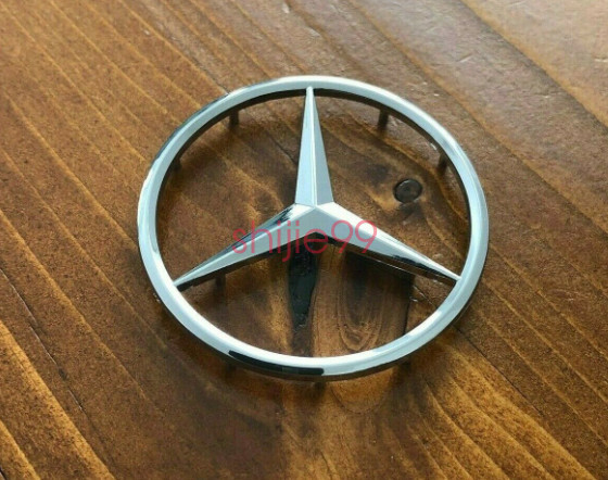 New Mercedes-Benz M-B w/ Pins Glossy Chrome Star Emblem Badge 2″ 51-52mm AMG