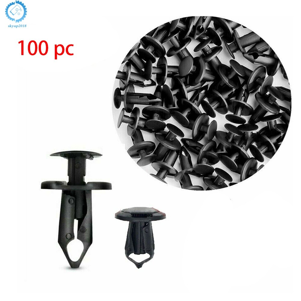 Fit For Honda Set Of 100 ATV Retainer Clips 8mm Push Pin Splash Guard Body Panel