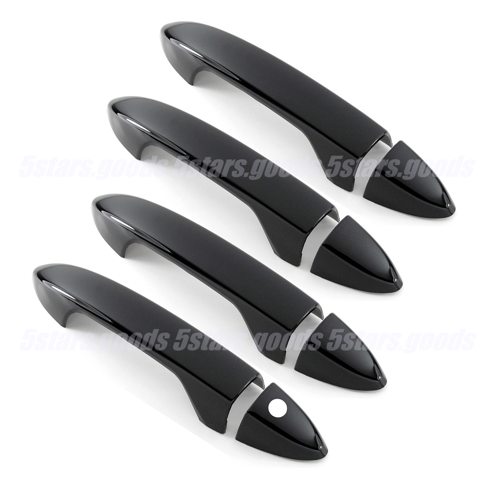 Glossy Piano Black Side Door Handle Covers Trims For 2017-2025 Honda Ridgeline