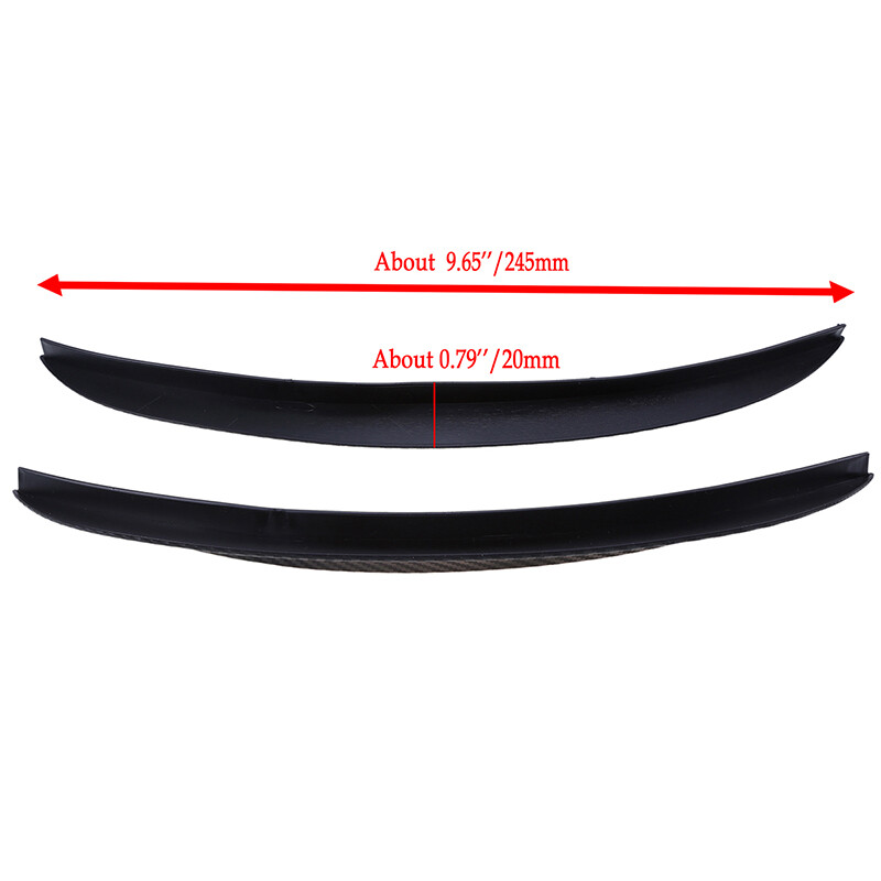 2Pcs Universal Carbon Fiber Texture Kit Fender Flares Wheel Eyebrow Trim Strip