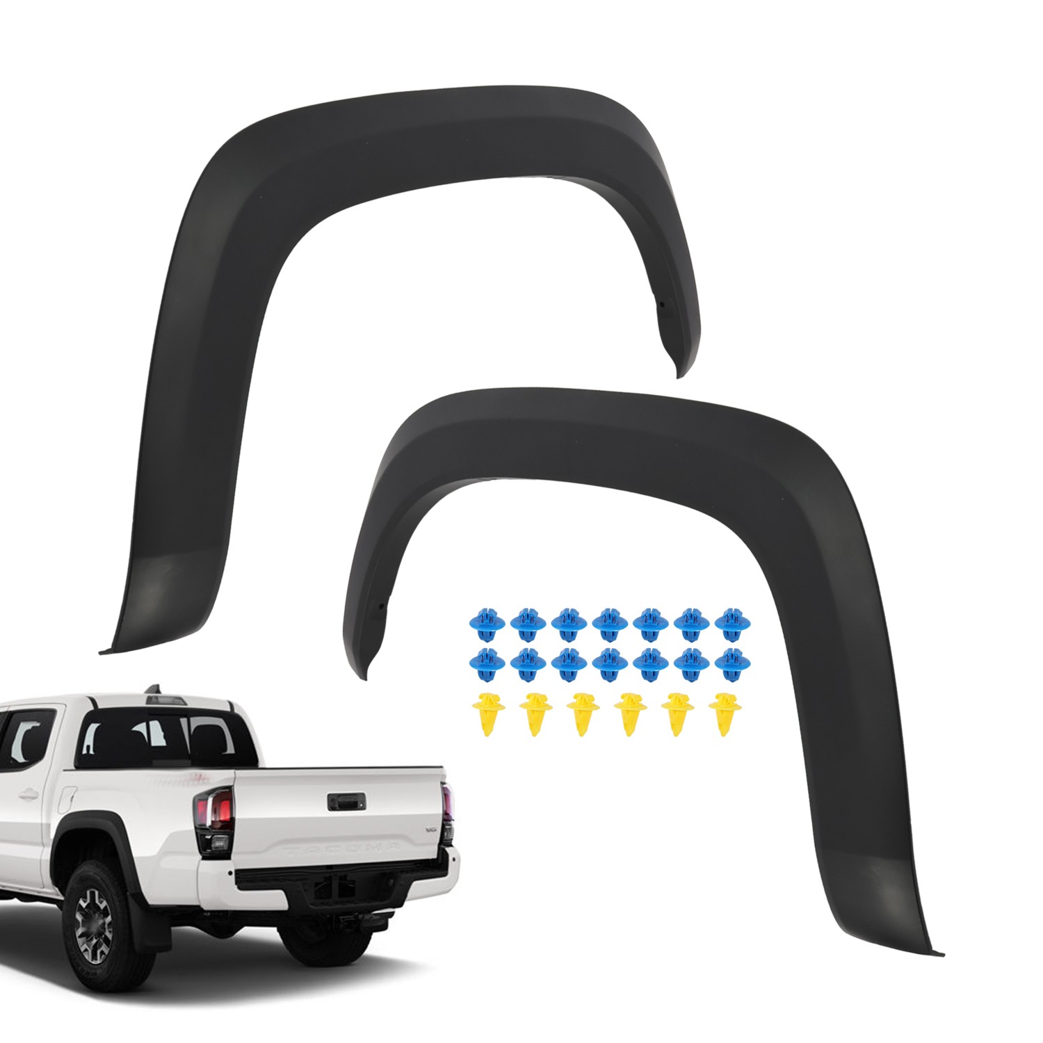 Rear Wheel Fender Flare Trim Black For Toyota Tacoma 2016-2023 Left Right Side