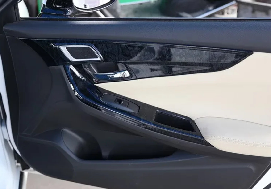 20PCS Black wood grain Car Interior Kit Cover Trim For Honda Sririor 2014-2017