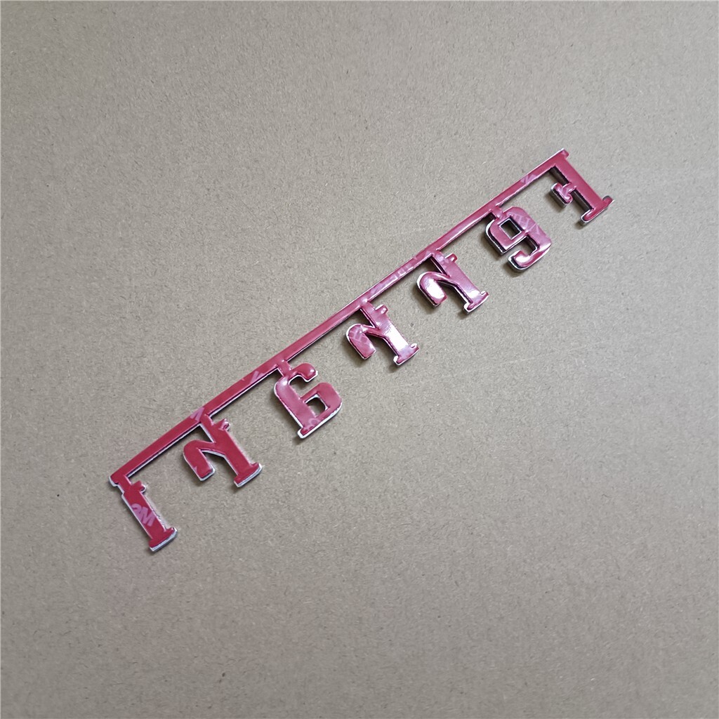 2XFerrari Manifold Badge Emblem Sliver Modify(15cm*2.05cm)