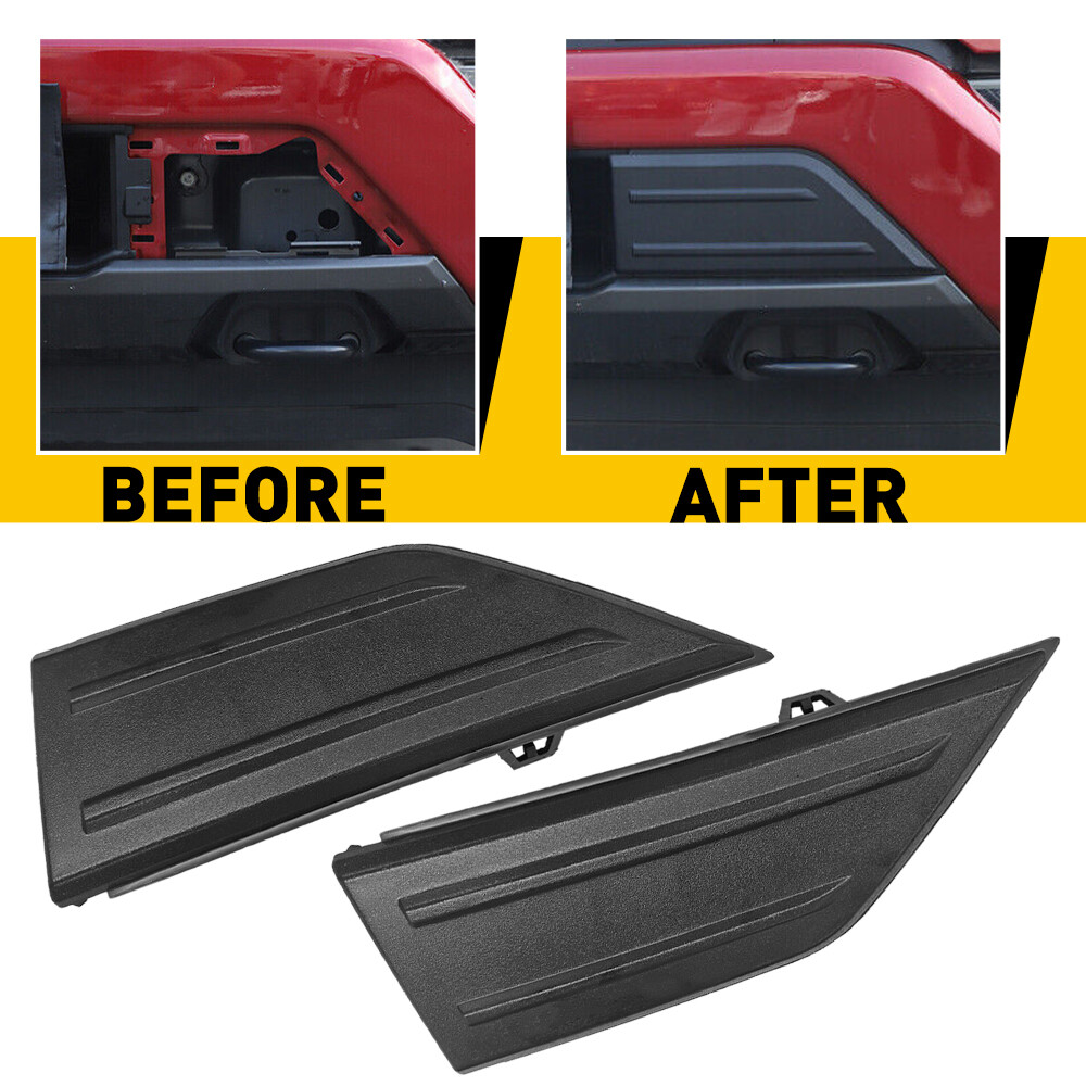 Black Front Bumper Corner Cover Trim Bezels For Ford F150 2021-2025 Accessories
