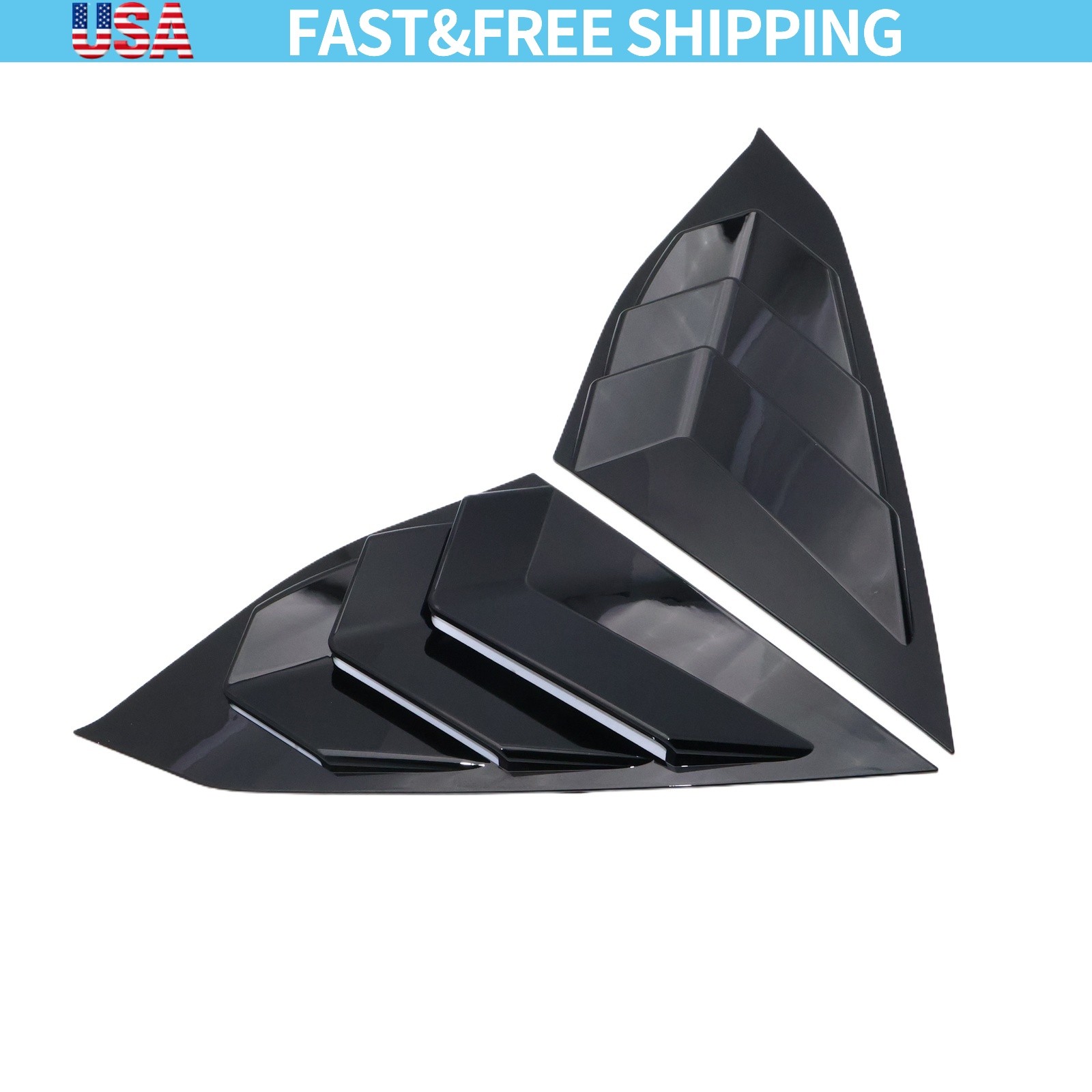 Side Window Louvers Cover For 2018-2020 Honda Accord Glossy Auto Accessories