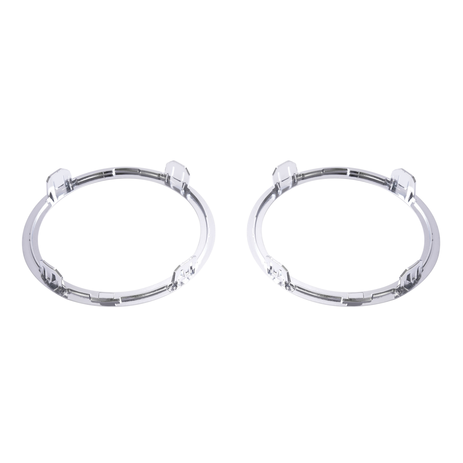 Left Right Fog Light Cover Bezel w/Chrome Ring Trim For Honda Pilot 2012-2015