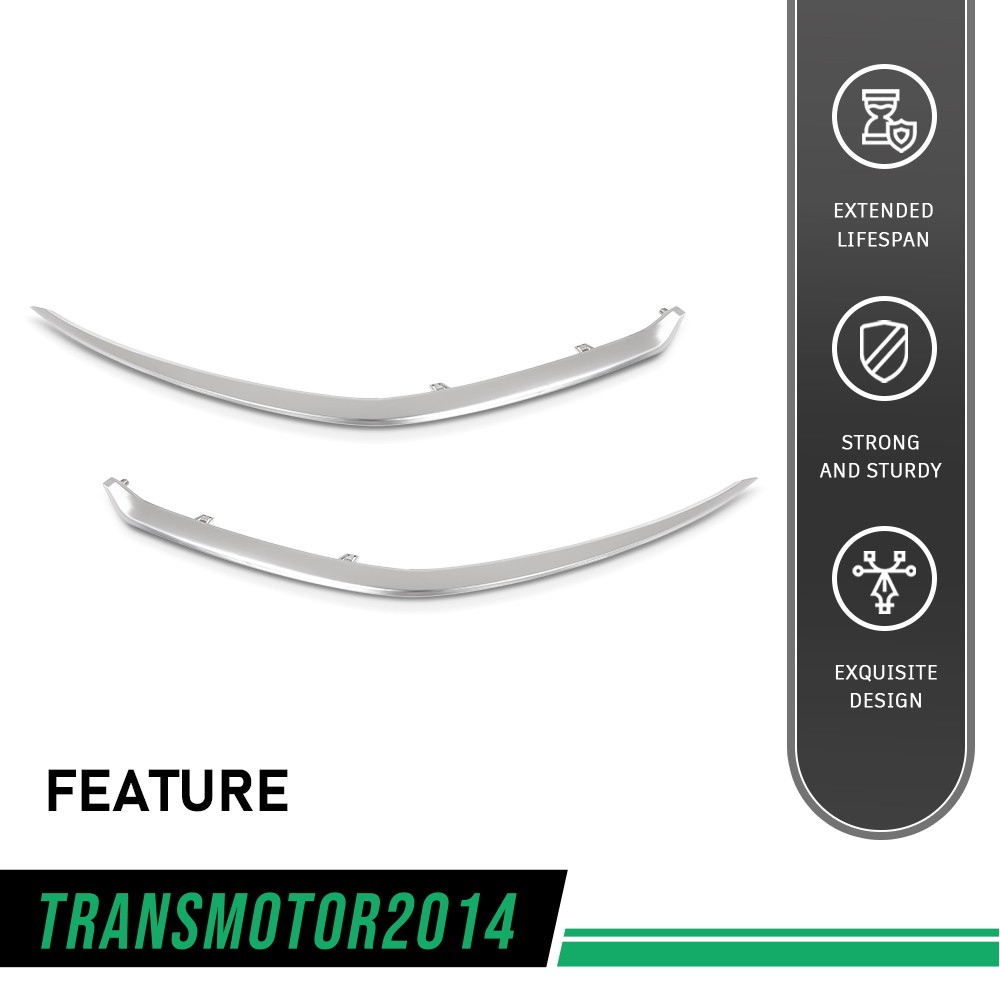 Front Bumper Grille Molding Trim Fit For 2022-2024 Kia Forte Left & Right Side