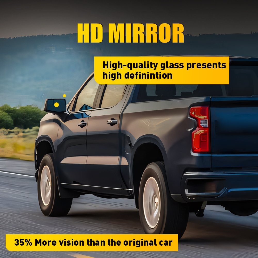 Lower Mirror Glass Left+Right For 2020-21 GMC Sierra 1500 2500 HD 3500 HD 1-5SET