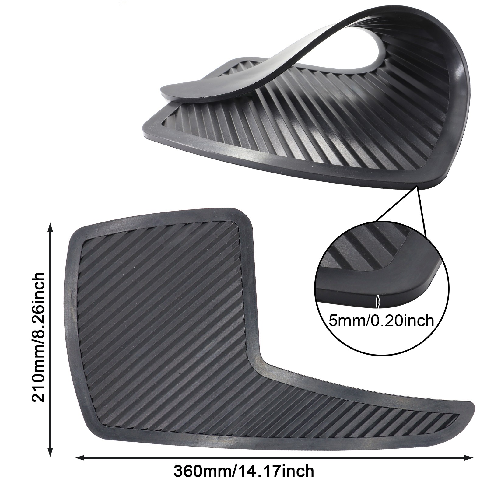 4pc Thicker RUBBER Mud Flaps Universal Car Pickup Van Truck UTV ATV Splash Guard