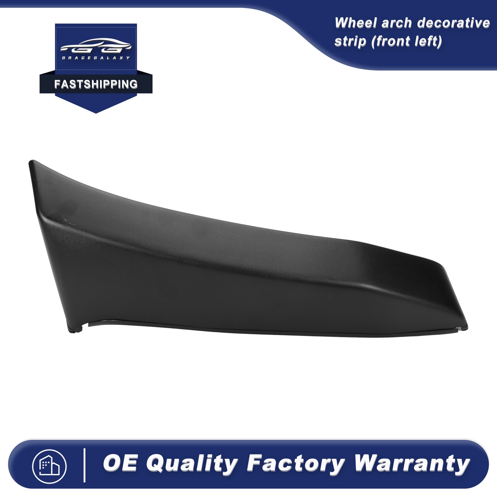 For 2011-2018 12 Ram 4500 5500 New Wheel Flare Molding Front Left+Right Black
