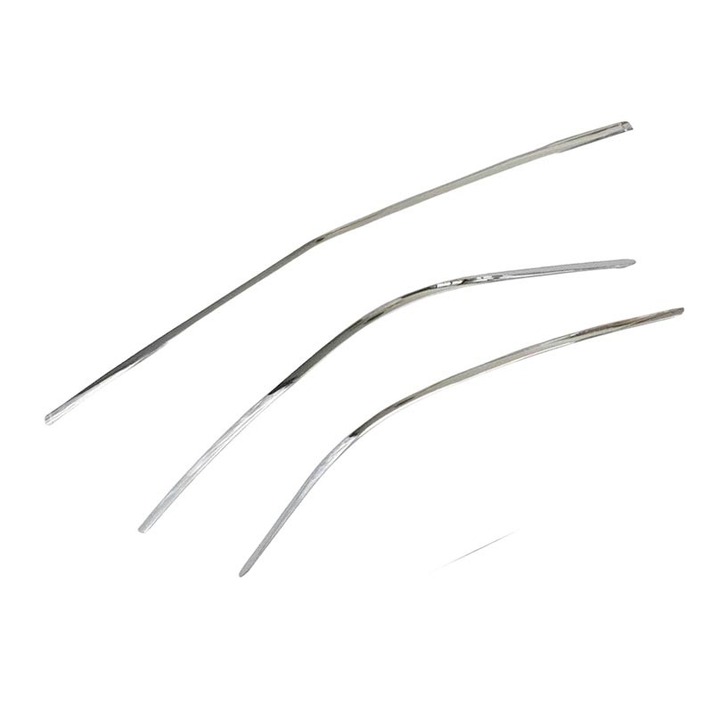 3PCS High-Quality Chrome Bumper Molding Trim For 10-13 Benz S W221 S350 S550