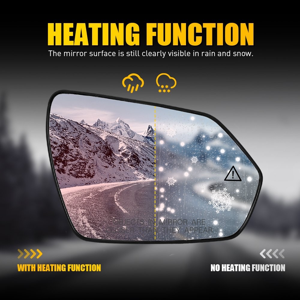 Mirror Glass Heated Blind Spot Detection Passenger for Hyundai Elantra 2021-2025