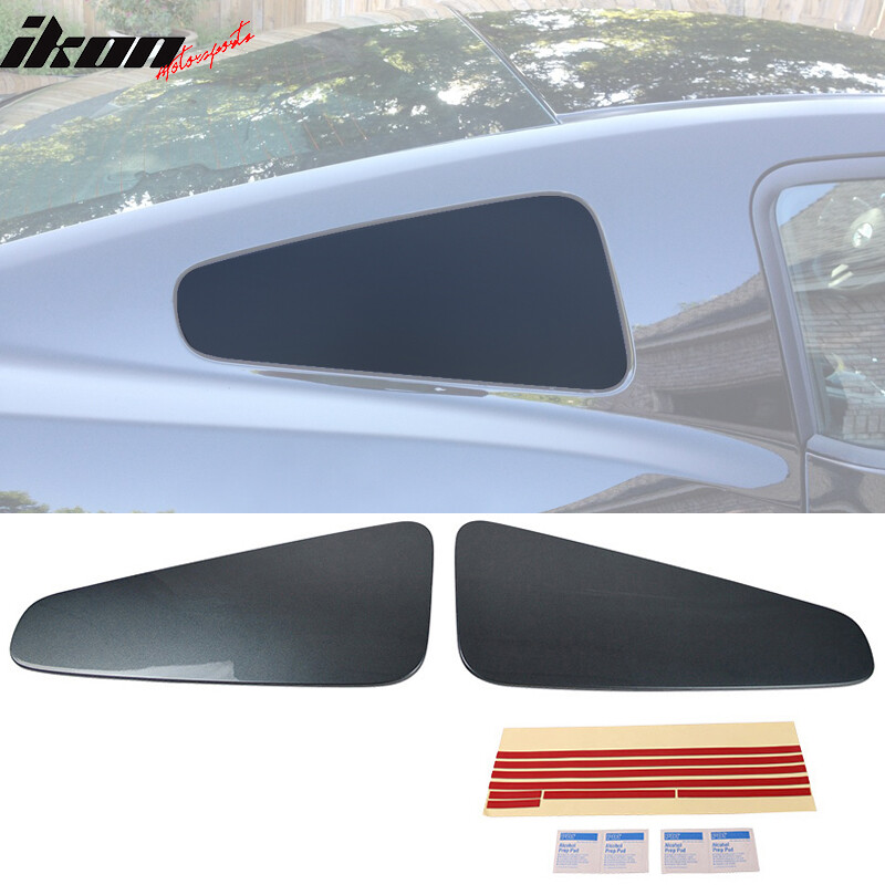 Clearance Sale Fit 10-14 Ford Mustang GT350 Style Window Louver Painted #UJ Gray